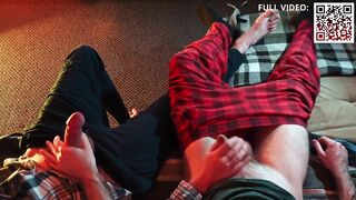 Straight friend got seduced watched porn then came hard