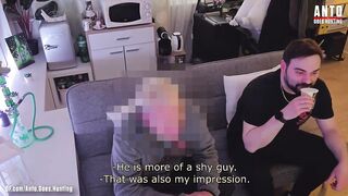 Straight married plumber loses it first time blowing his obsession