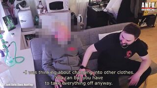 Straight married plumber loses it first time blowing his obsession