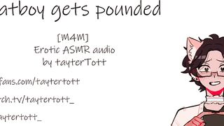 Catboy pounded raw ASMR moaning full Femboy pegging OnlyFans