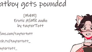 Catboy pounded raw ASMR moaning full Femboy pegging OnlyFans