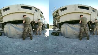 Secret bisexual recruit gets his ass pounded by hot military sergeant in VR