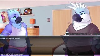 Gay furry yiffed femboy gets destroyed in animated game walkthrough