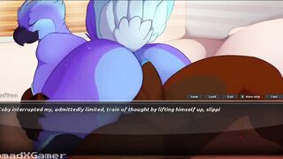 Gay furry yiffed femboy gets destroyed in animated game walkthrough