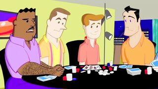 Brazilian studs strip poker with huge dicks raw dubbed hentai