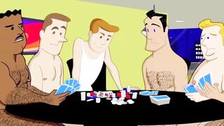 Brazilian studs strip poker with huge dicks raw dubbed hentai