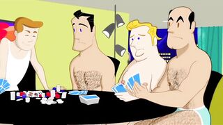 Brazilian studs strip poker with huge dicks raw dubbed hentai