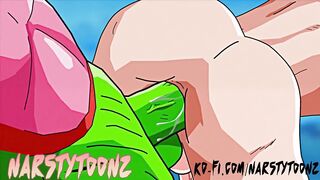Goku gets wrecked by Piccolo’s giant alien dick