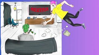 Big dick cartoon blowjob date first time sucking his white cock