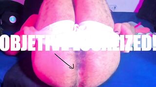 Hairy Latino Pigboy's Asshole Destroyed by Big Toys
