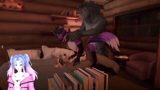 Juno's gamer girl ass gets plowed in VR by gay cartoon monster