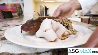 NEXT DOOR BUDDIES raw muscular chef gets railed hard in kitchen gloryhole