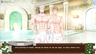 Goro Wrecks Yoshi in Sauna Smothered by Daddy's Rough Hole