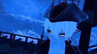 VRChat Furry Femboy Gushes in Gay VR Virtual Sex POV
