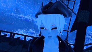 VRChat Furry Femboy Gushes in Gay VR Virtual Sex POV