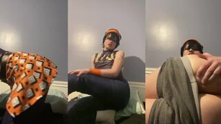 Narancia Ghirga Gags on Himself Femboy Twink Chokes Solo