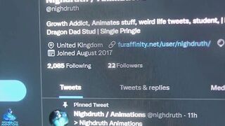 Nighdruth Follower Growing Dick Muscle Animation ruined by Furry Gay Dragon
