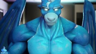 Nighdruth Follower Growing Dick Muscle Animation ruined by Furry Gay Dragon