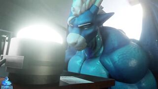 Nighdruth Follower Growing Dick Muscle Animation ruined by Furry Gay Dragon
