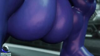 Finnter's E-Zoid cock growth animation destroyed his ass