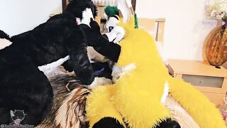 Fruity Fursuit Frottage Jamie Gets Stuffed with Cum