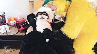 Fruity Fursuit Frottage Jamie Gets Stuffed with Cum