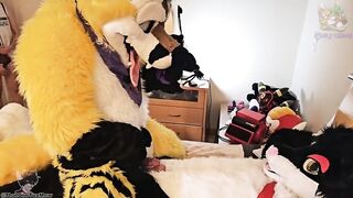 Fruity Fursuit Frottage Jamie Gets Stuffed with Cum