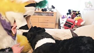 Fruity Fursuit Frottage Jamie Gets Stuffed with Cum