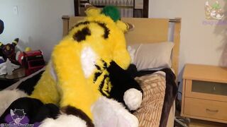 Fruity Fursuit Frottage Jamie Gets Stuffed with Cum