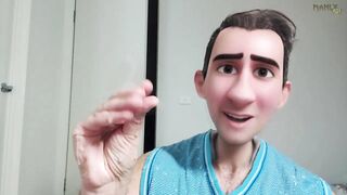 Step Gay Dad caught sniffing socks while jerking off