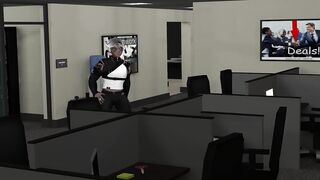 Femboy intern fucked raw by muscle daddy at college VRchat