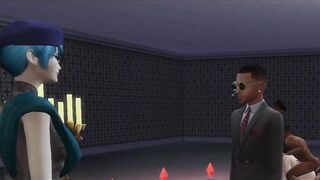 demonlord milf gets bred by gay ebony demon in sims 4 orgy