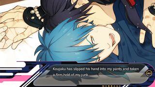 Koujaku brutally ruins Aoba rough yaoi hentai debauchery
