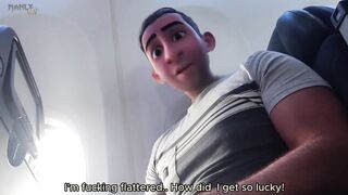 Step dad’s mile high feet destroy your shy shit airplane fantasy
