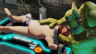 Orc milking table ruins chubby prisoner with 5 minute edge fantasy
