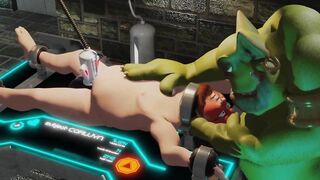 Orc milking table ruins chubby prisoner with 5 minute edge fantasy