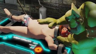 Orc milking table ruins chubby prisoner with 5 minute edge fantasy