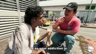 Beggar from Bucaramanga destroyed by big dick gay man in motel