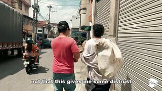 Beggar from Bucaramanga destroyed by big dick gay man in motel