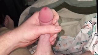 Ginger twink strokes his perfect cock until thick cum gushes everywhere
