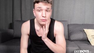 EastBoys Justin Skye stroking his thick throbbing dick raw