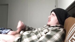 Male JOI guy wrecked by endless vocal moaning and insane cum control