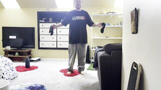 Confused skater caught alone gets hard from surprise gay POV cumshot