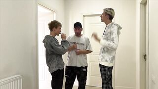 Gangbanged Slutty Fagot Gets Ripped Apart by Straight Seniors Big Dicks
