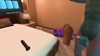 Furry dragon gets a sloppy blowjob in steamy hentai game