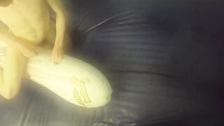 Fucking Asuka on Glistening Waterbed with Plush Gay Pillow
