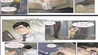 Superman x Batman yaoi cartoon destroyed by Batmans thick cock