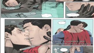 Superman x Batman yaoi cartoon destroyed by Batmans thick cock
