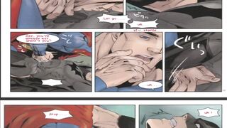 Superman x Batman yaoi cartoon destroyed by Batmans thick cock