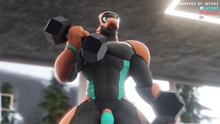 Gay Furry Animation with Hyper Inflation and Massive Growth